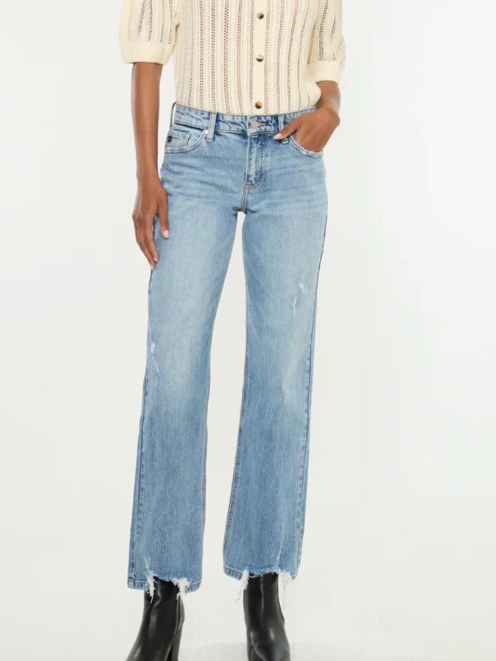 Women’s KanCan Medium Wash Straight Leg Jeans